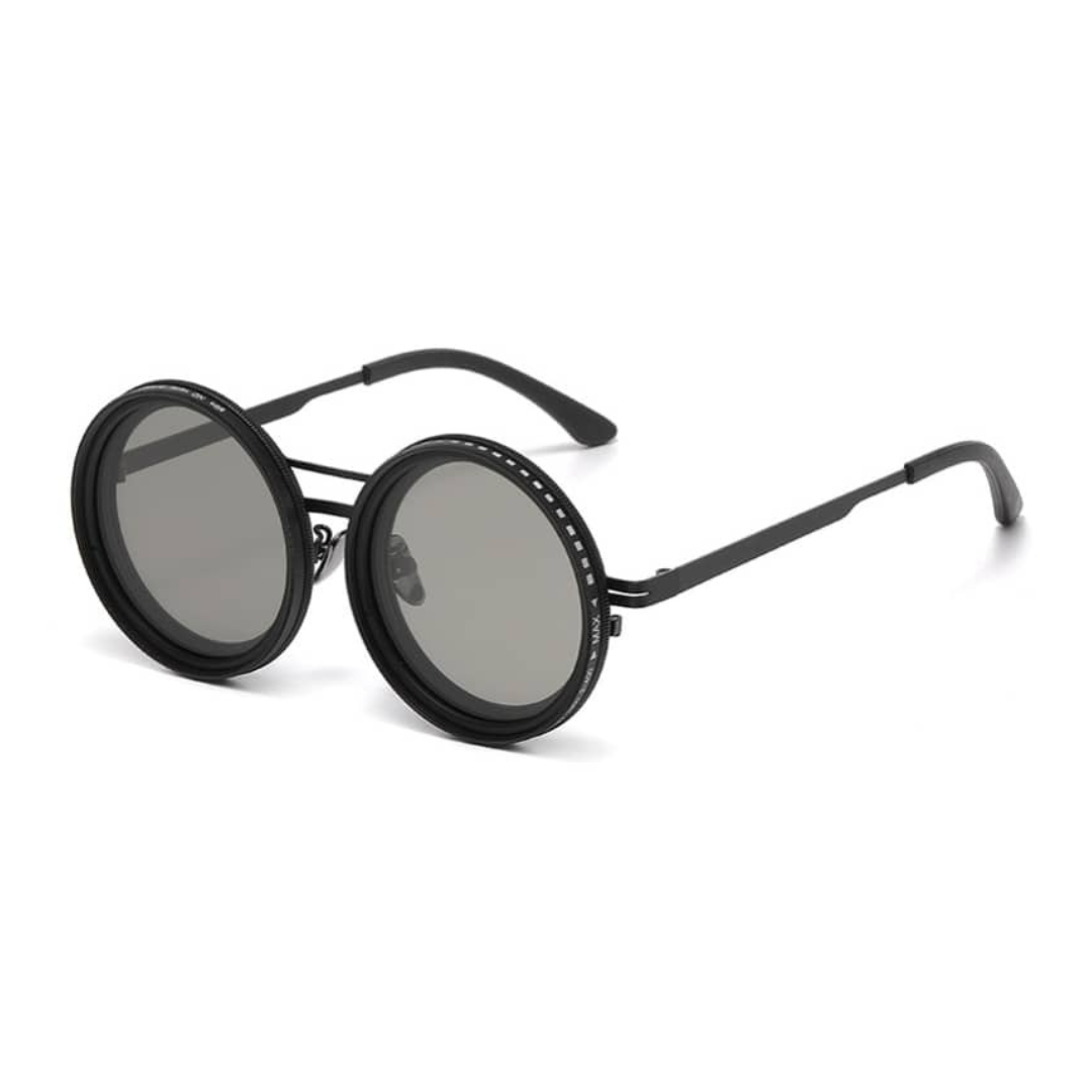 Lunettes de soleil polarisées rondes Optek X | Atténuation réglable