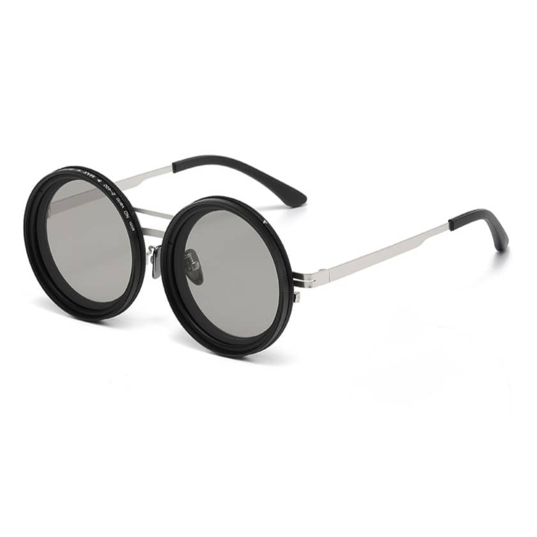 Lunettes de soleil polarisées rondes Optek X | Atténuation réglable