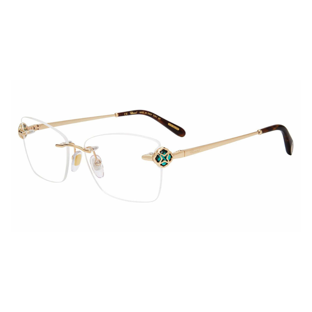 Monture de lunettes Chopard - Plaqué or 23 carats, sans monture | Modèle VCHF86S