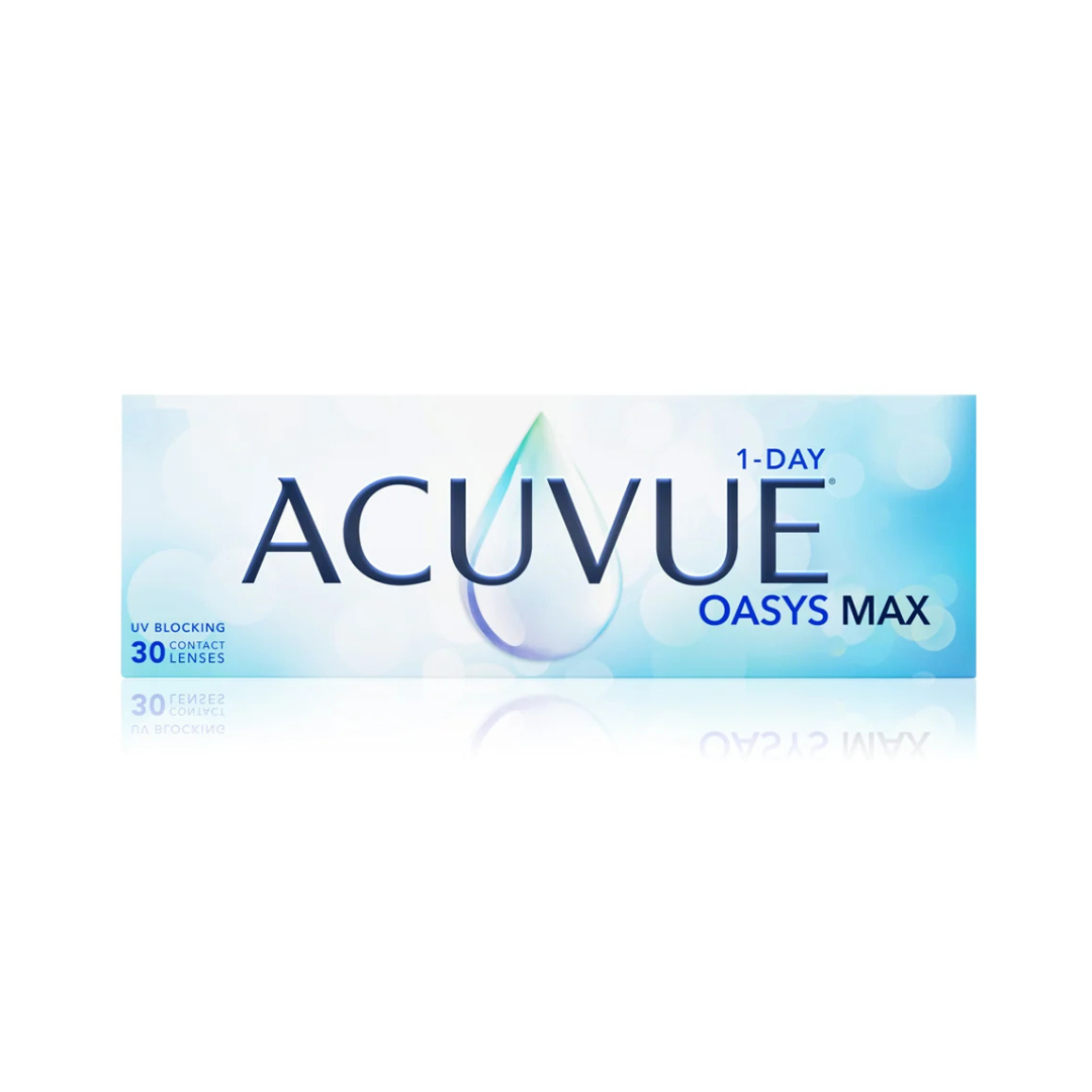 Acuvue® Oasys Max 1-Day (Courbe de base 9,00) - Sphère | Boîte de 30