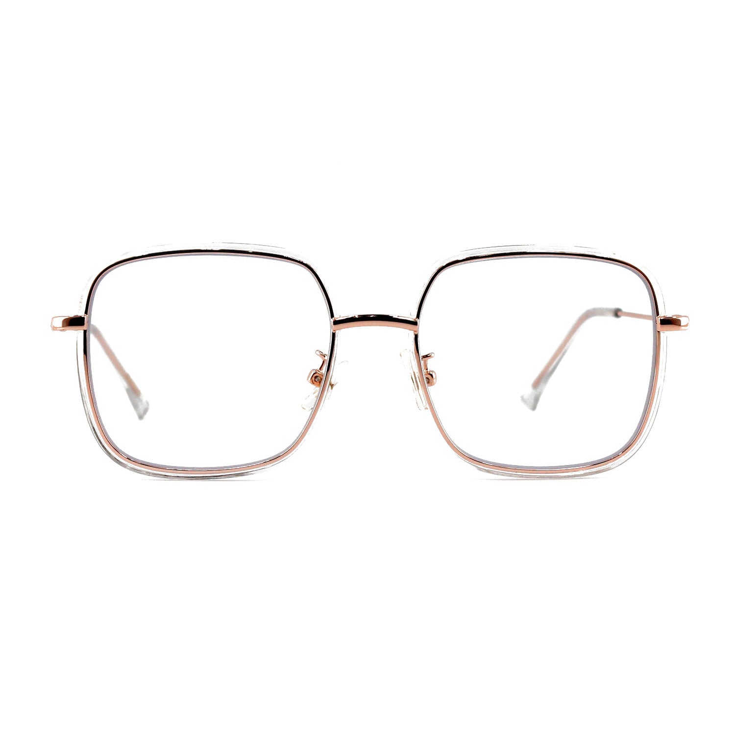 Ottika Care - Lunettes anti-lumière bleue - Adulte | Modèle 1908 | Revêtement Or & Vert