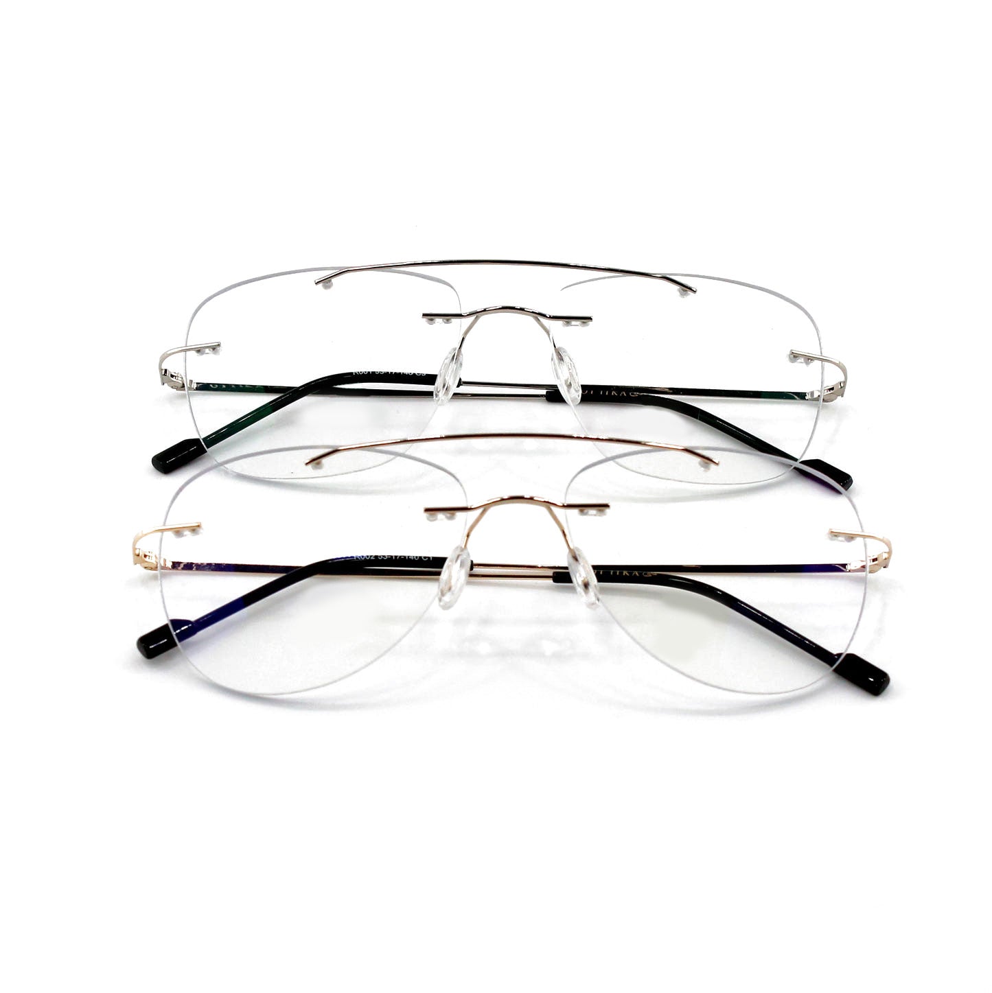 Ottika Care - Lunettes anti-lumière bleue | Sans monture R 002 | Revêtement Vert & Bleu