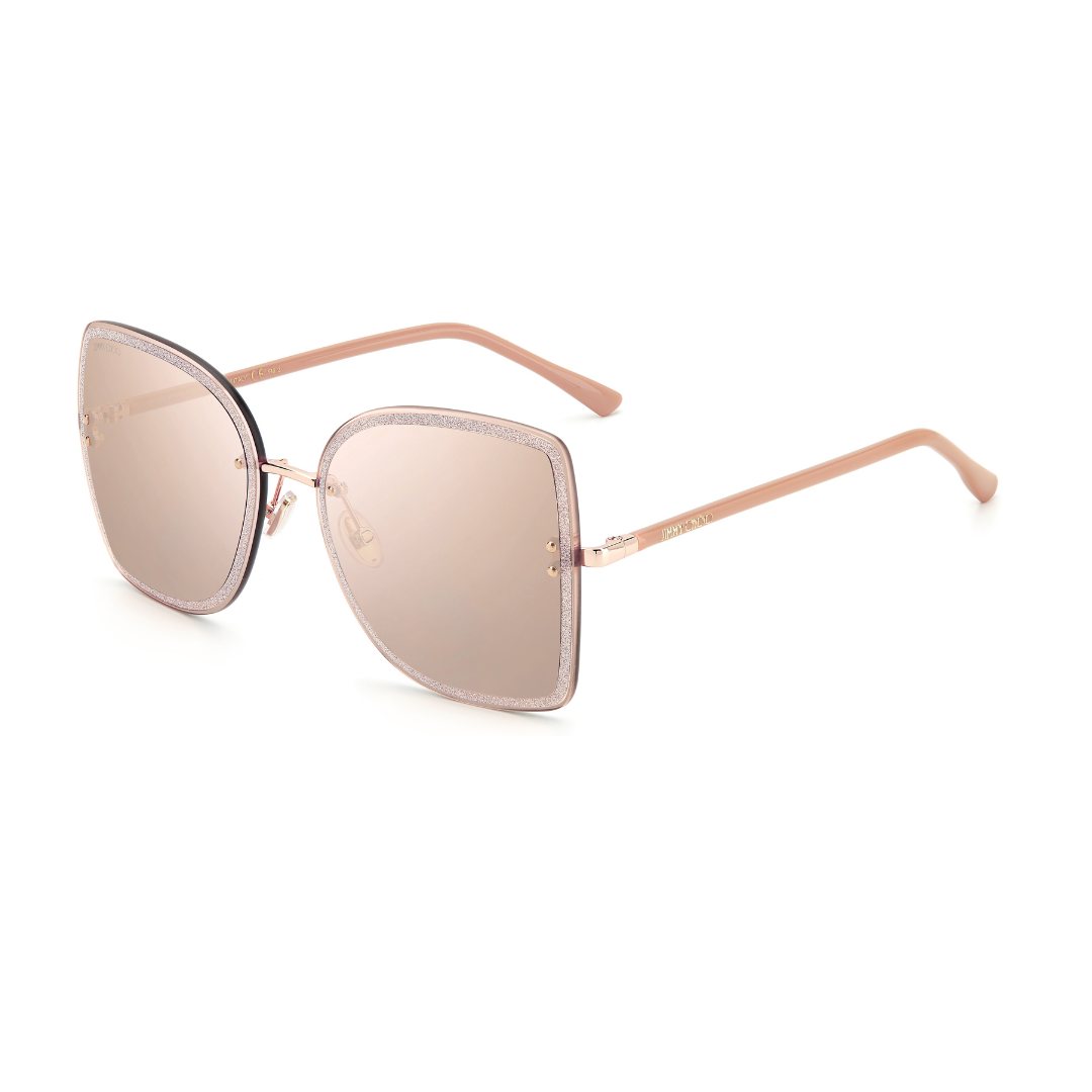Jimmy Choo Sunglasses - Rimless | Model Leti - Nude