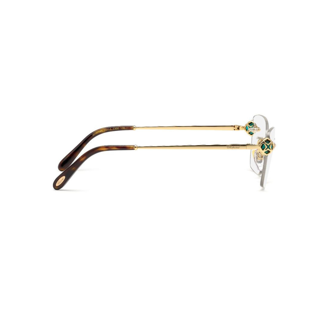 Monture de lunettes Chopard - Plaqué or 23 carats, sans monture | Modèle VCHF86S