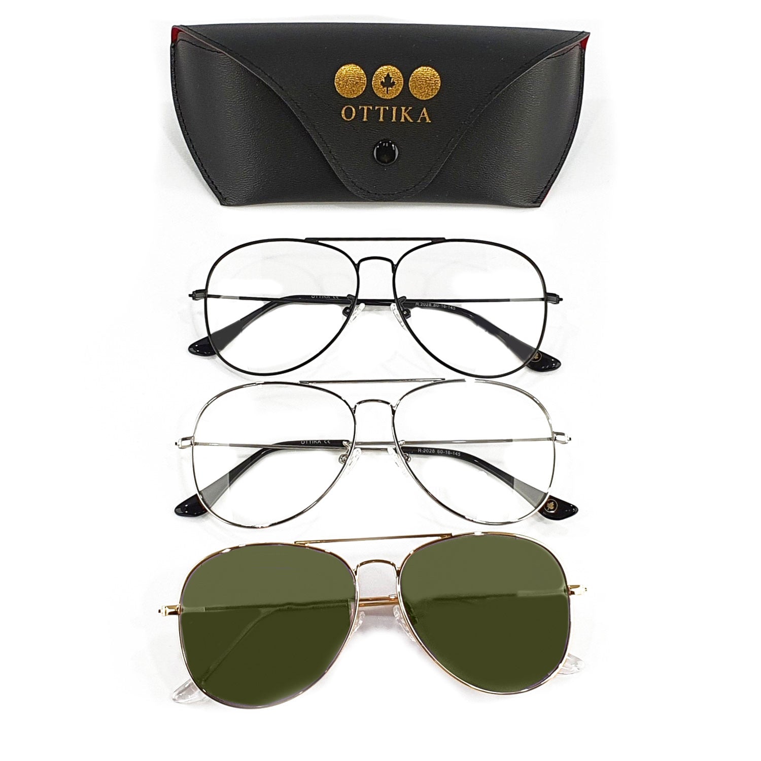 Care by Ottika | Classic Style - Blue Light Blocking Glasses &amp; Photochromatic - G-15 Changeable