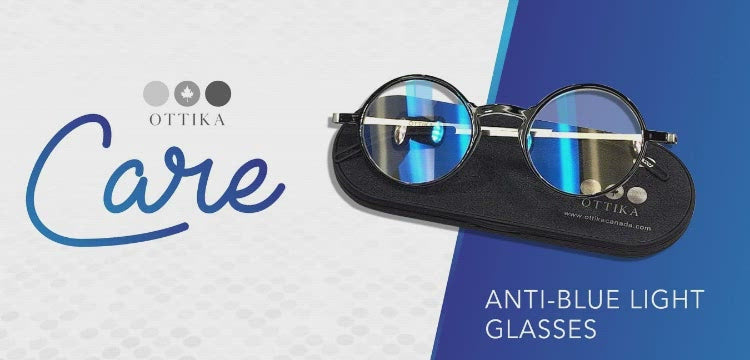 Ottika Care - Blue Light Blocking Glasses - Adult | Model 1908 | Coating Gold &amp; Green