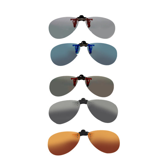 Clip-On Pour Lunettes Polarisées UV 400 | Forme aviateur