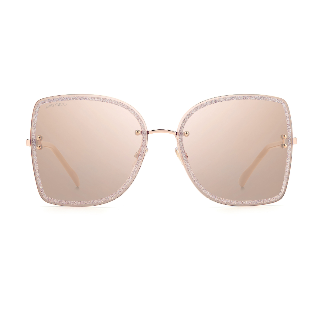 Jimmy Choo Sunglasses - Rimless | Model Leti - Nude